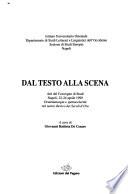 Dal testo alla scena