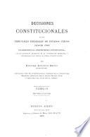 Decisiones constitucionales de los tribunales federales de Estados Unidos desde 1789