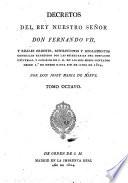 Decretos de la Reina Nuestra Señora Doña Isabel II