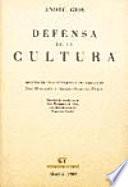 Defensa de la cultura