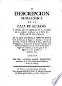 Description genealogica de la Casa de Aguayo