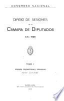 Diario de sesiones de la Cámara de Diputados