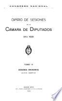 Diario de sesiones de la Cámara de Diputados