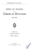 Diario de sesiones de la Cámara de Diputados