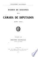 Diario de sesiones de la Cámara de Diputados