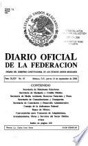 Diario oficial de la federación