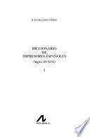 Diccionario de impresores españoles, siglos XV-XVII