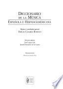 Diccionario de la música española e hispanoamericana