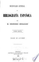 Diccionario general de bibliografia española