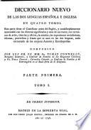 Diccionario nuevo de las dos lenguas española é inglesa ...