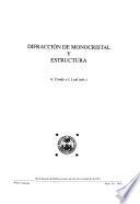 Difracción de monocristal y estructura