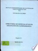 Directorio de Especialistas en Educacion en Cundinamarca