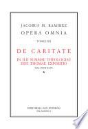 Edicion de las obras completas de Santiago Ramírez, O.P.