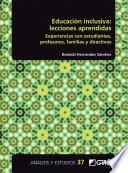 Educación inclusiva: lecciones aprendidas