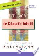 Educador Infantil de la Generalitat de Valencia. Temario. E-book