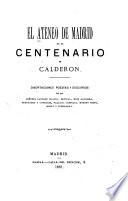 El Ateneo de Madrid en el centenario de Calderon