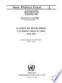 El déficit del sector público y la política fiscal en Chile, 1978-1987