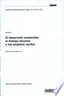 El desarrollo sostenible, el trabajo decente y los empleos verdes