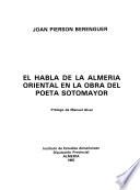 El habla de la Almería Oriental en la obra del poeta Sotomayor