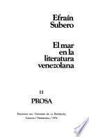 El Mar en la literatura venezolana: Prosa