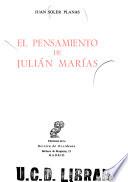 El pensamiento de Julián Marías