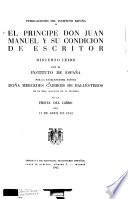 El principe Don Juan Manuel y su condicion de escritor
