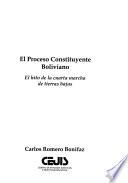 El Proceso constituyente boliviano