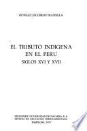 El tributo indígena en el Perú
