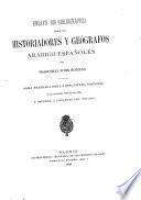 Ensayo bio-bibliográfico sobre los historiadores y géografos arábigo-españoles