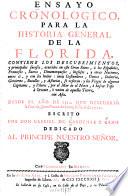 Ensayo cronologico para la historia general de la Florida ...