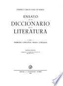 Ensayo de un diccionario de la literatura