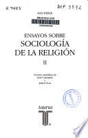Ensayos sobre sociología de la religión