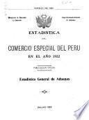 Estadística del comercio especial del Perú