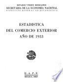 Estadística del comercio exterior 1933