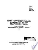 Estudio del papel de las variables intermedias en el descenso de la fecundidad peruana