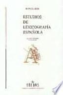 Estudios de lexicografía española