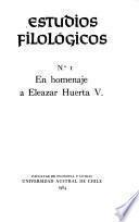 Estudios filológicos