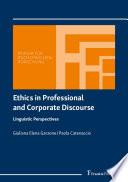 Ethics in Professional and Corporate Discourse