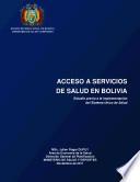 Exclusion y Acceso a Servicios de Salud en Bolivia