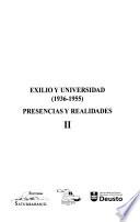 Exilio y universidad, 1936-1955