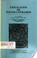Explicación de textos literarios