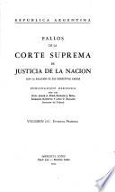 Fallos de la Corte Suprema de Justicia nacional