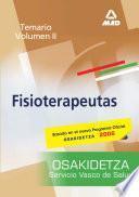 Fisioterapeutas Del Servicio Vasco de Salud-osakidetza. Temario. Volumen Ii. E-book