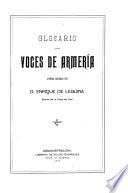 Glosario de voces de armería