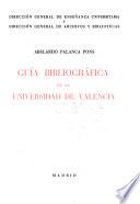 Guía bibliográfica de la Universidad de Valencia