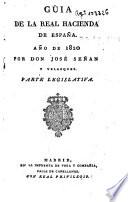 Guía o estado general de la Real Hacienda de España ...