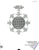 Guide to Foreign Trade Statistics
