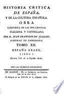 Historia critica de España, y de la cultura española: España arable. 1793-95