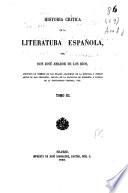 Historia crítica de la literatura española