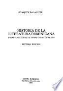 Historia de la literatura dominicana